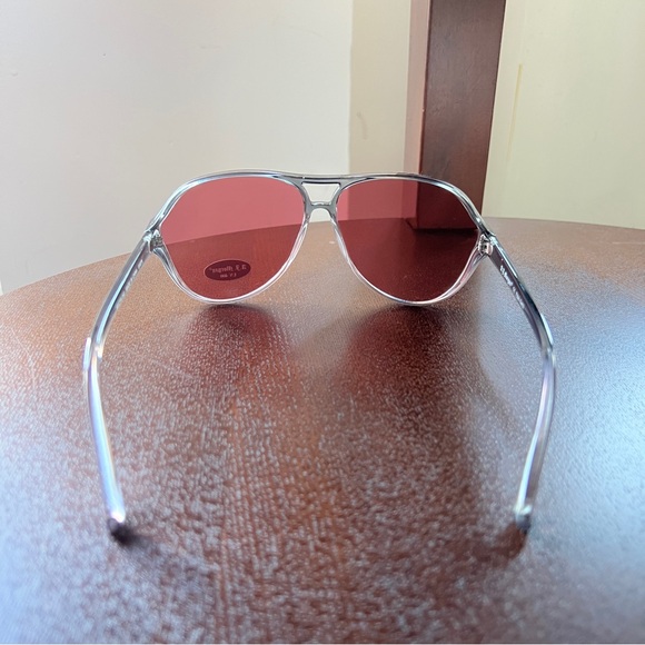 ASOS AJ Morgan pink oversized big frame aviator sunglasses - Picture 10 of 10